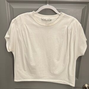 English Factory Pleated T-Shirt - white